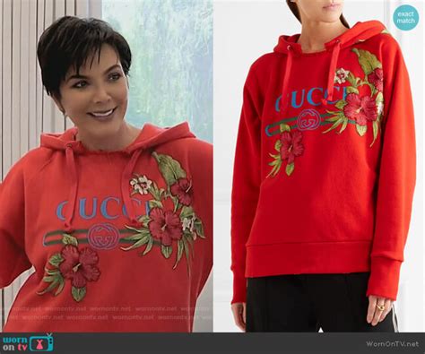 kris jenner gucci hoodie